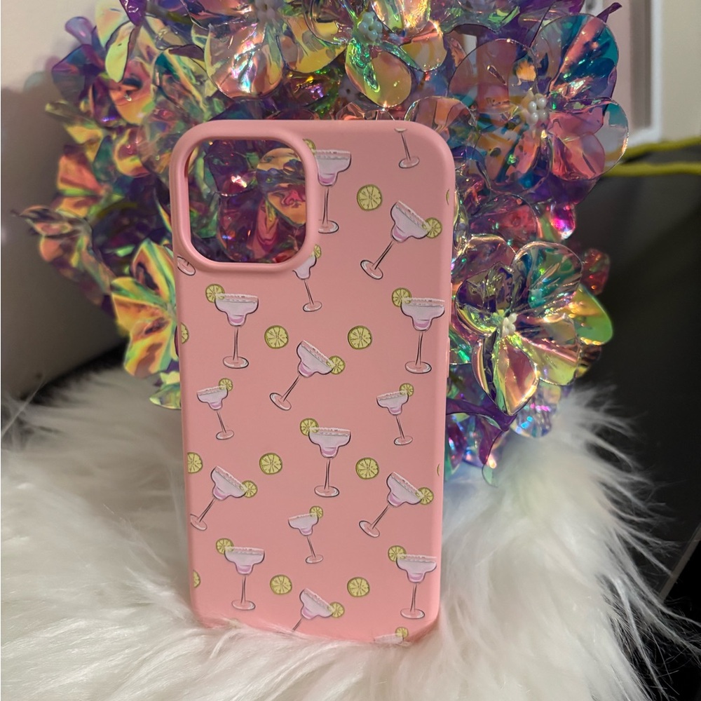 Pink Cocktail Pattern Phone Case - Picture 2 of 2